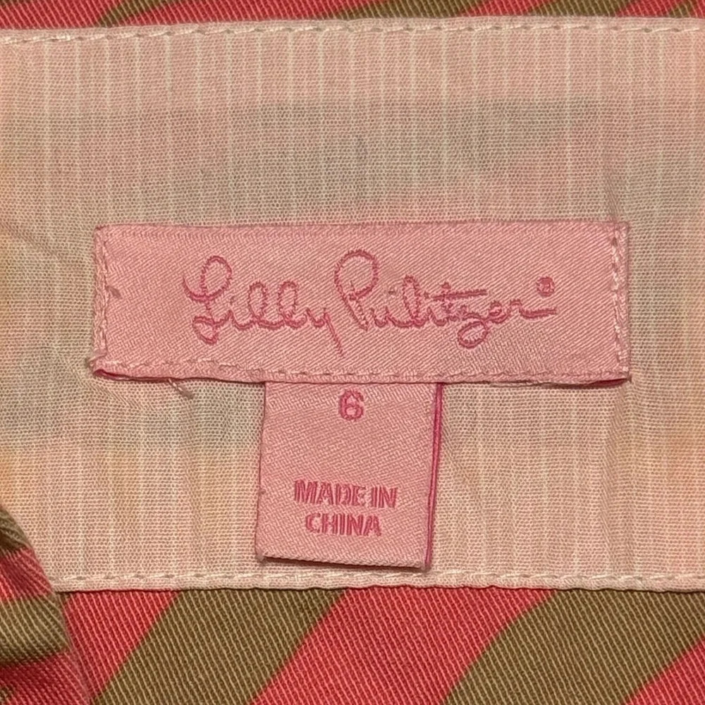 Lilly Pulitzer Apple Dress in Curious Pink Frenchie Print Women's size 6 Peacock - Picture 6 of 9